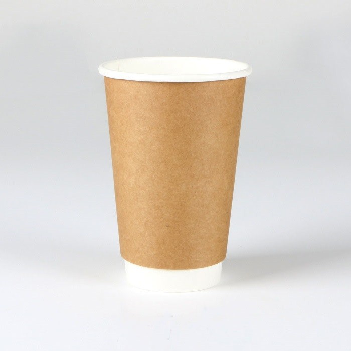 disposable kraft double wall coffee cups